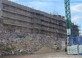 Obras en la muralla de Astorga.