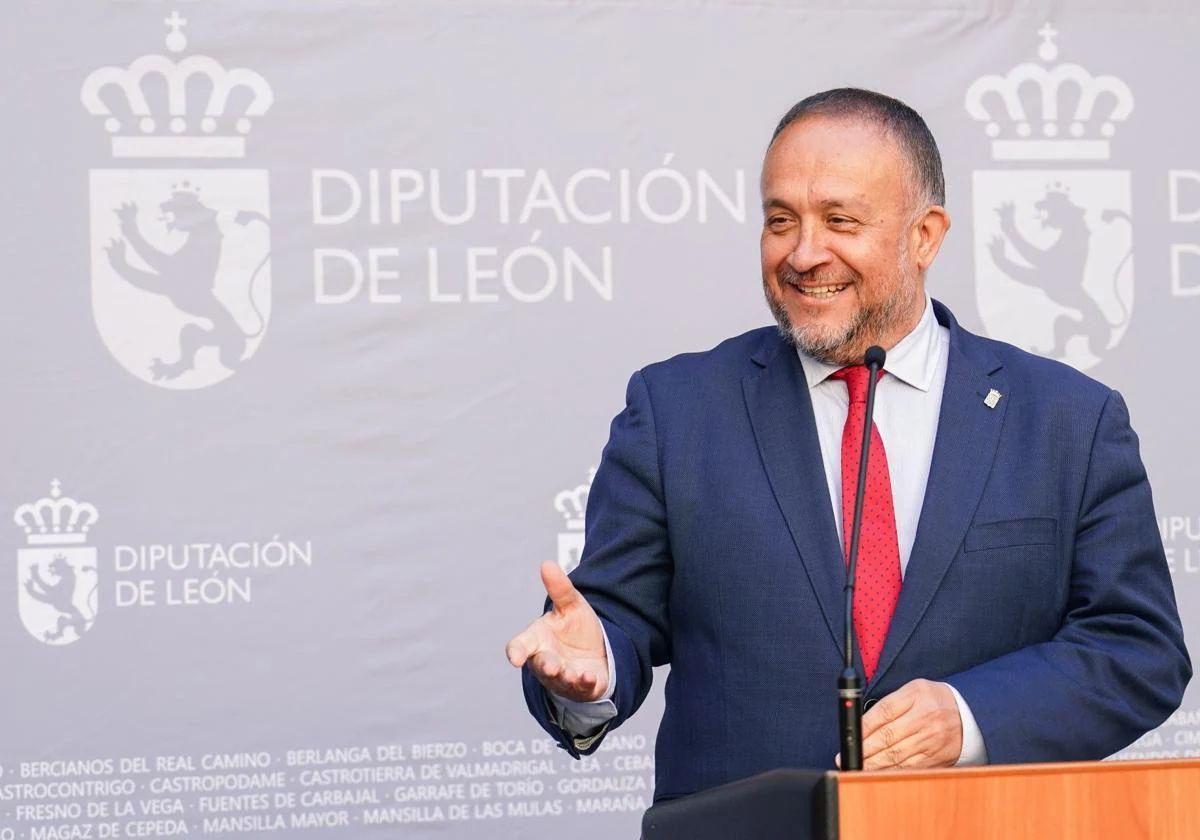 Gerardo Álvarez Courel, presidente de la Diputación de León.