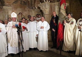 Luis Ángel de las Heras durante el homenaje