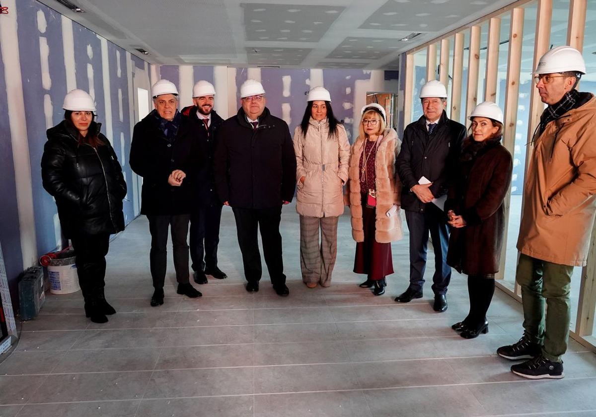 Visita del consejero de Sanidad a las obras del centro de salud de Pinilla