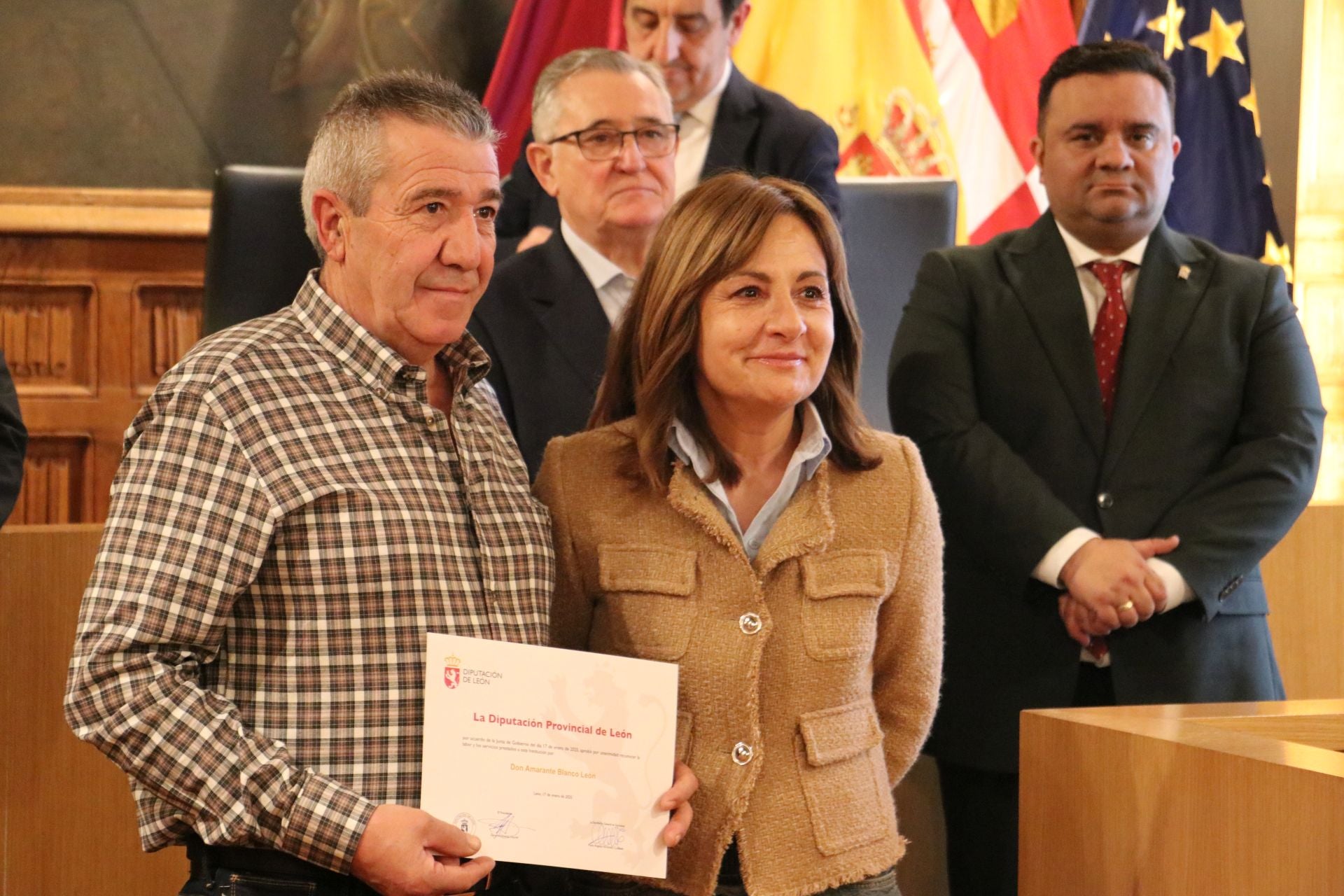 Homenaje a los jubilados de la Diputación de León