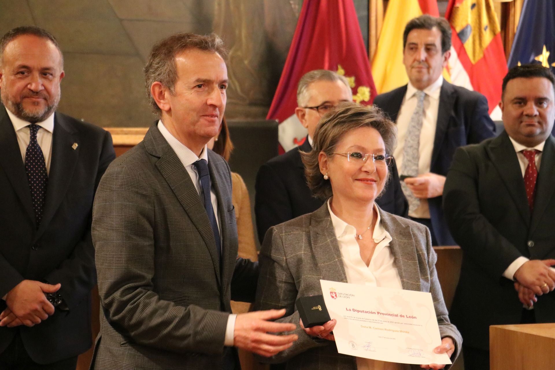 Homenaje a los jubilados de la Diputación de León