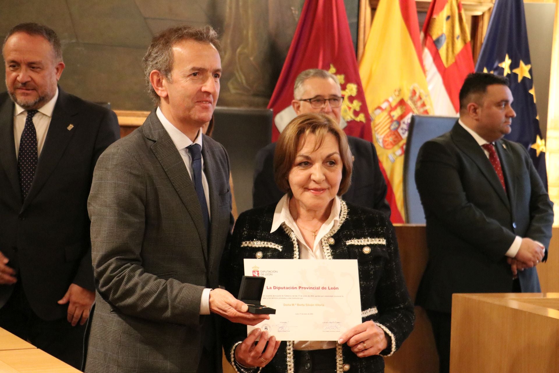 Homenaje a los jubilados de la Diputación de León