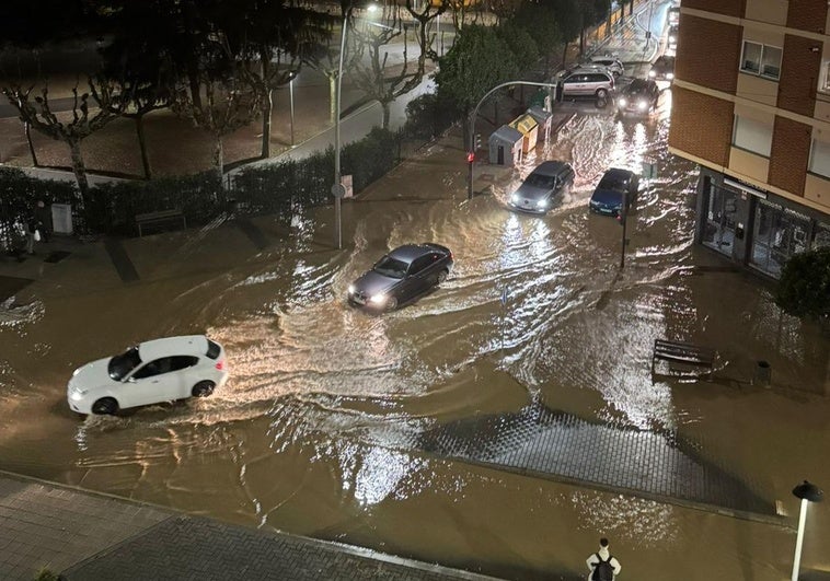 Área inundada en el entorno de Fernández Ladreda.