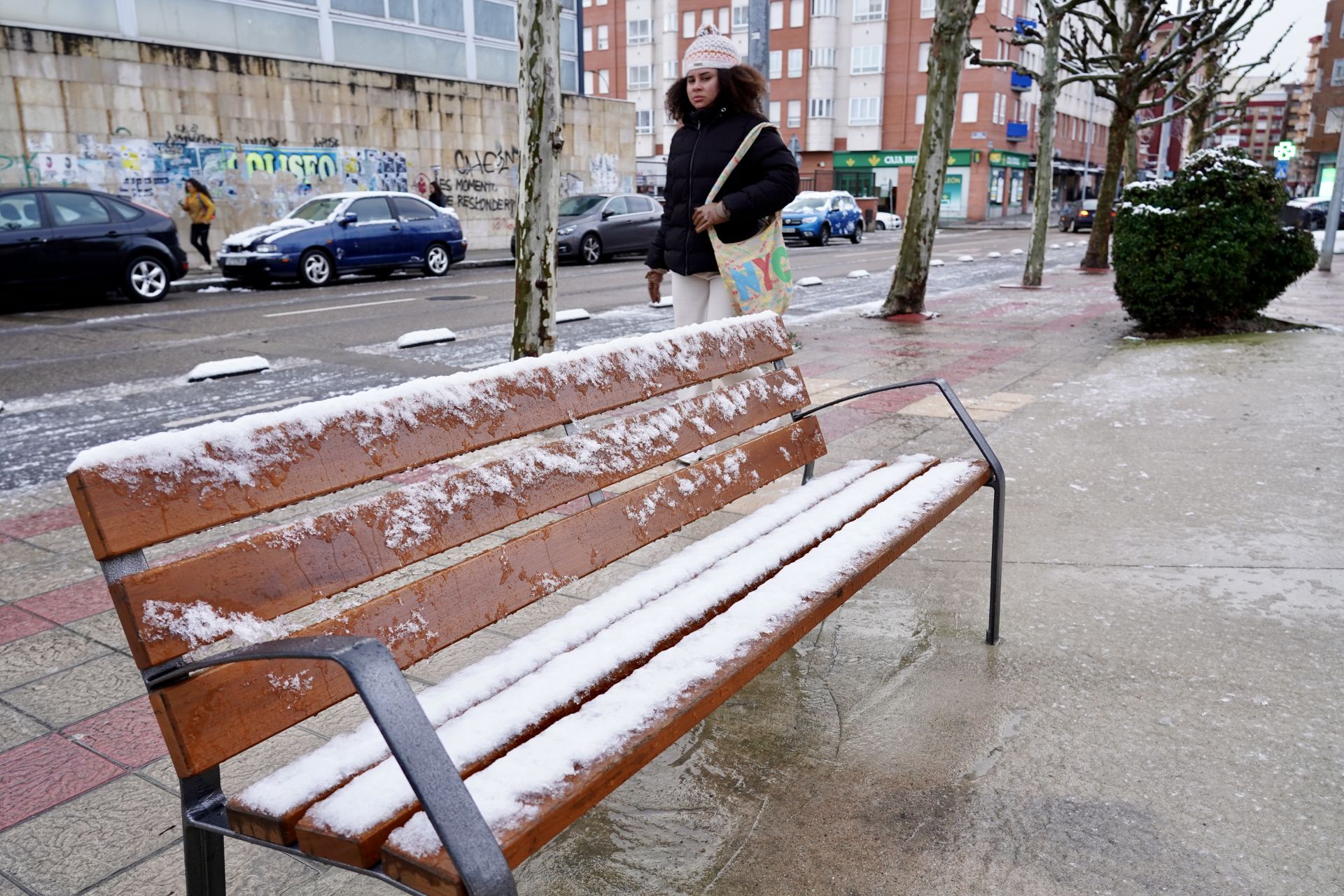 Nieve en León ciudad