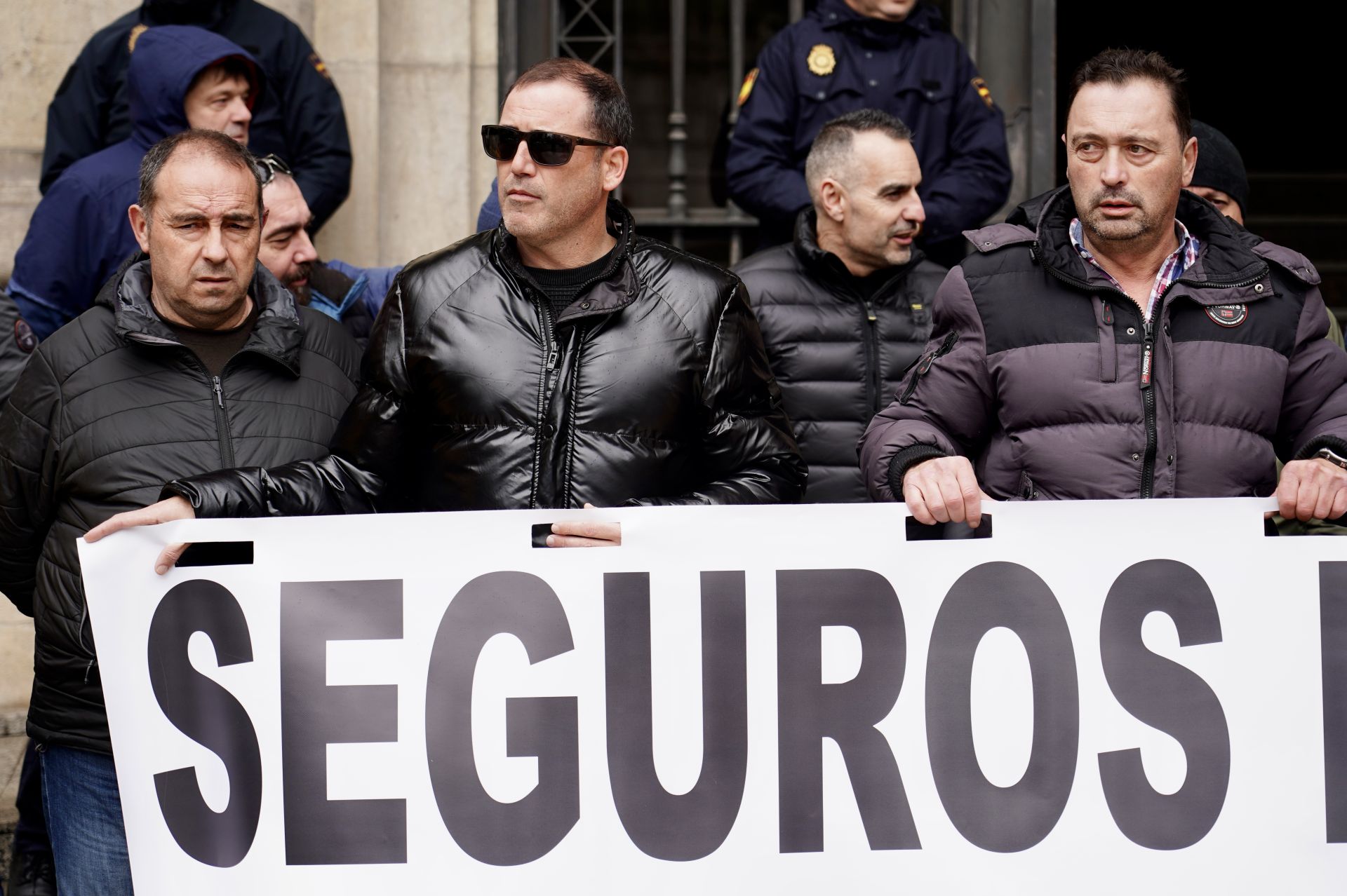 Protesta de los taxistas de León