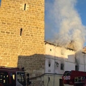 Se desata un importante incendio en una vivienda okupada en pleno centro de León