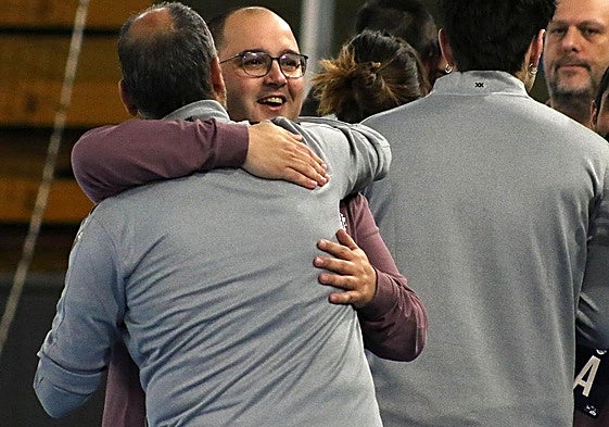 Dani Gordo, en un partido de esta temporada con el Abanca Ademar.