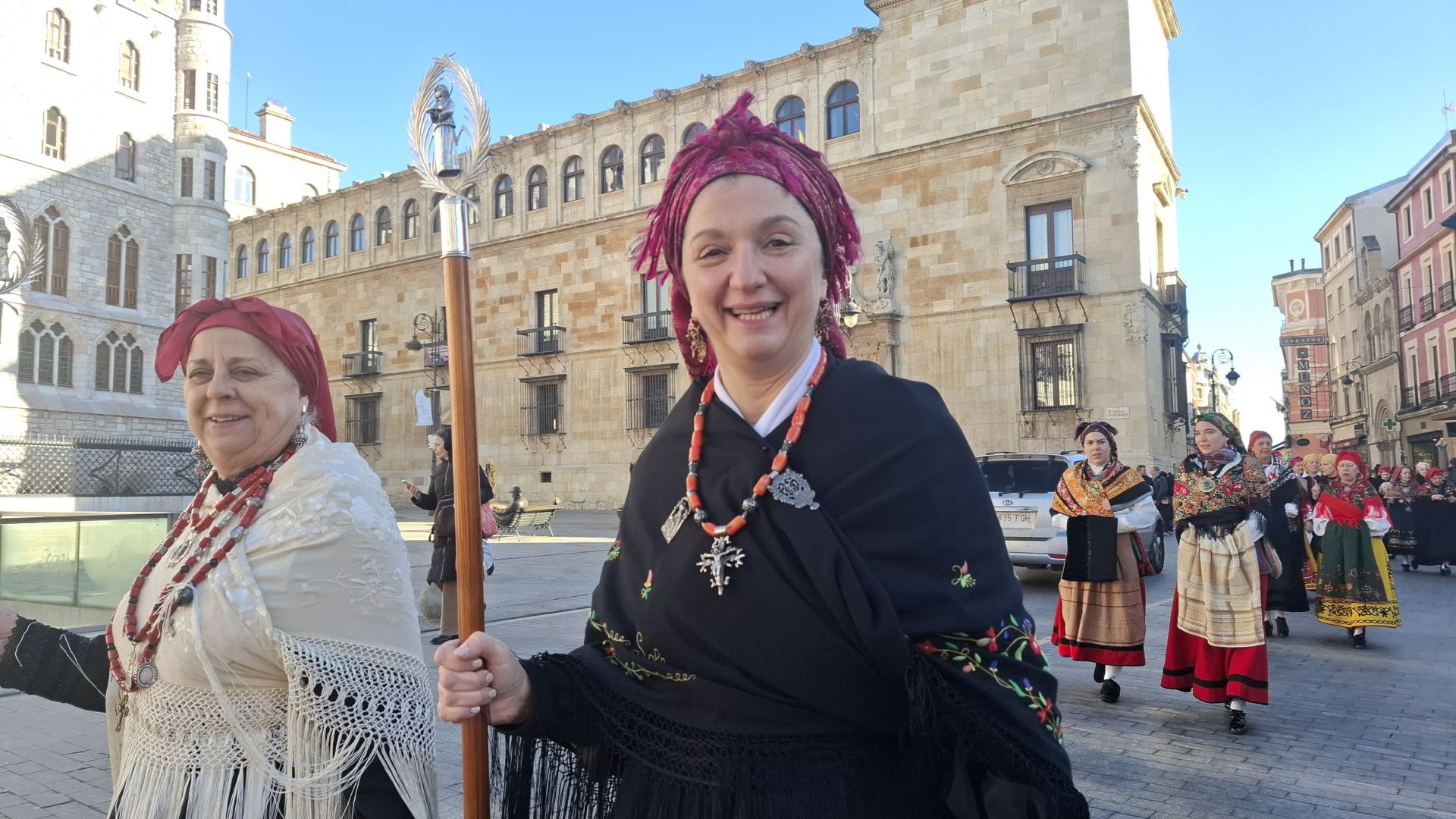 Celebración del Día de las Águedas en León