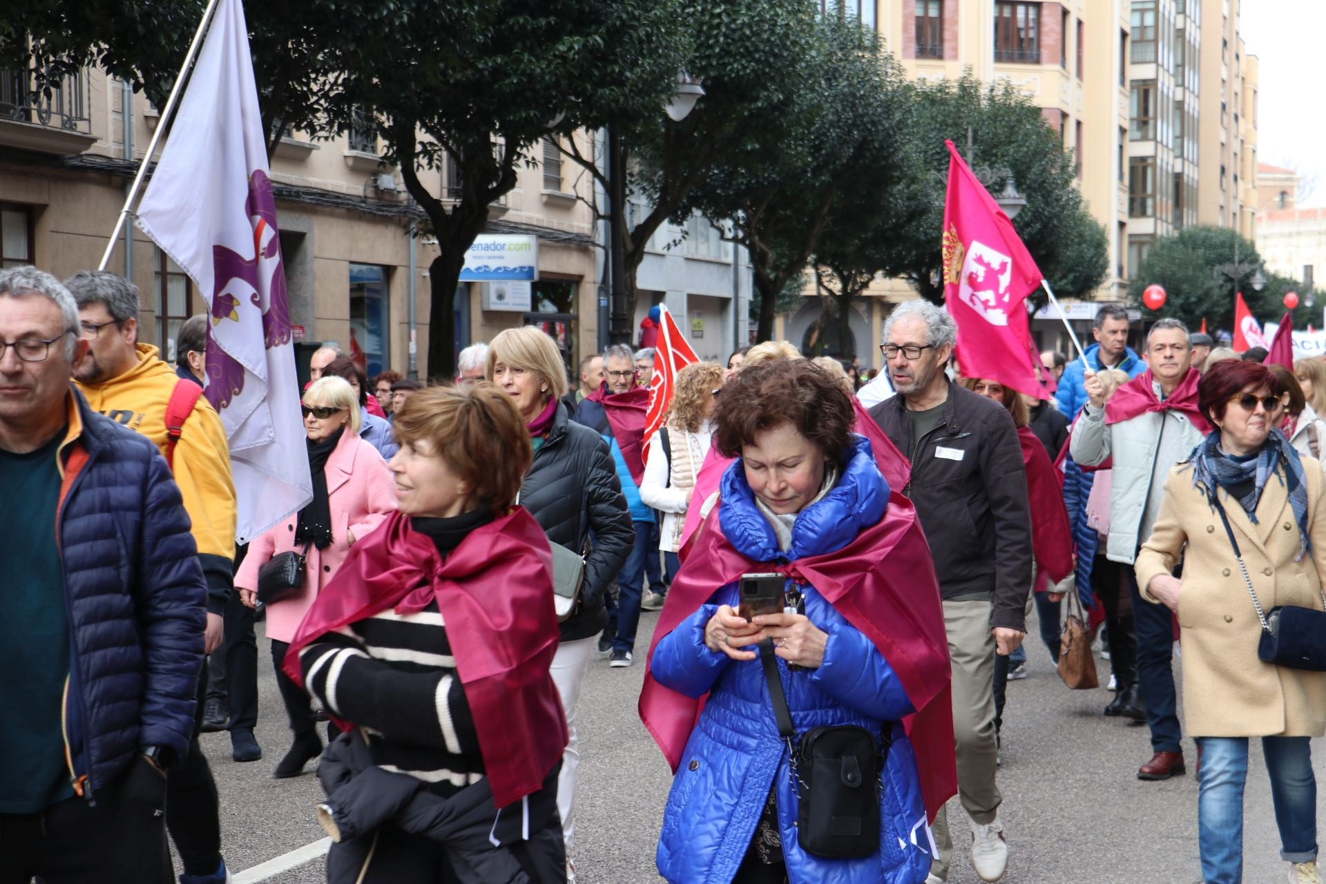 Las imágenes de la manifestación del 16-F en León