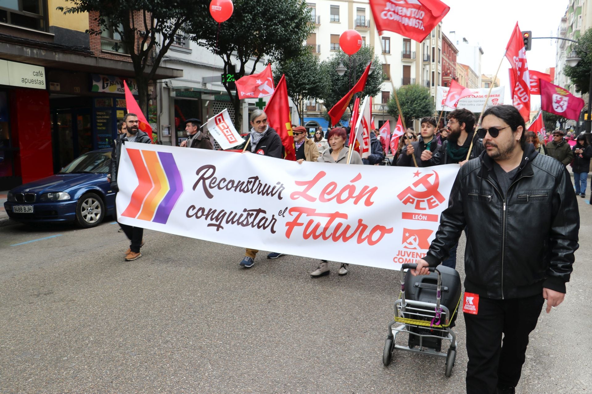 Las imágenes de la manifestación del 16-F en León