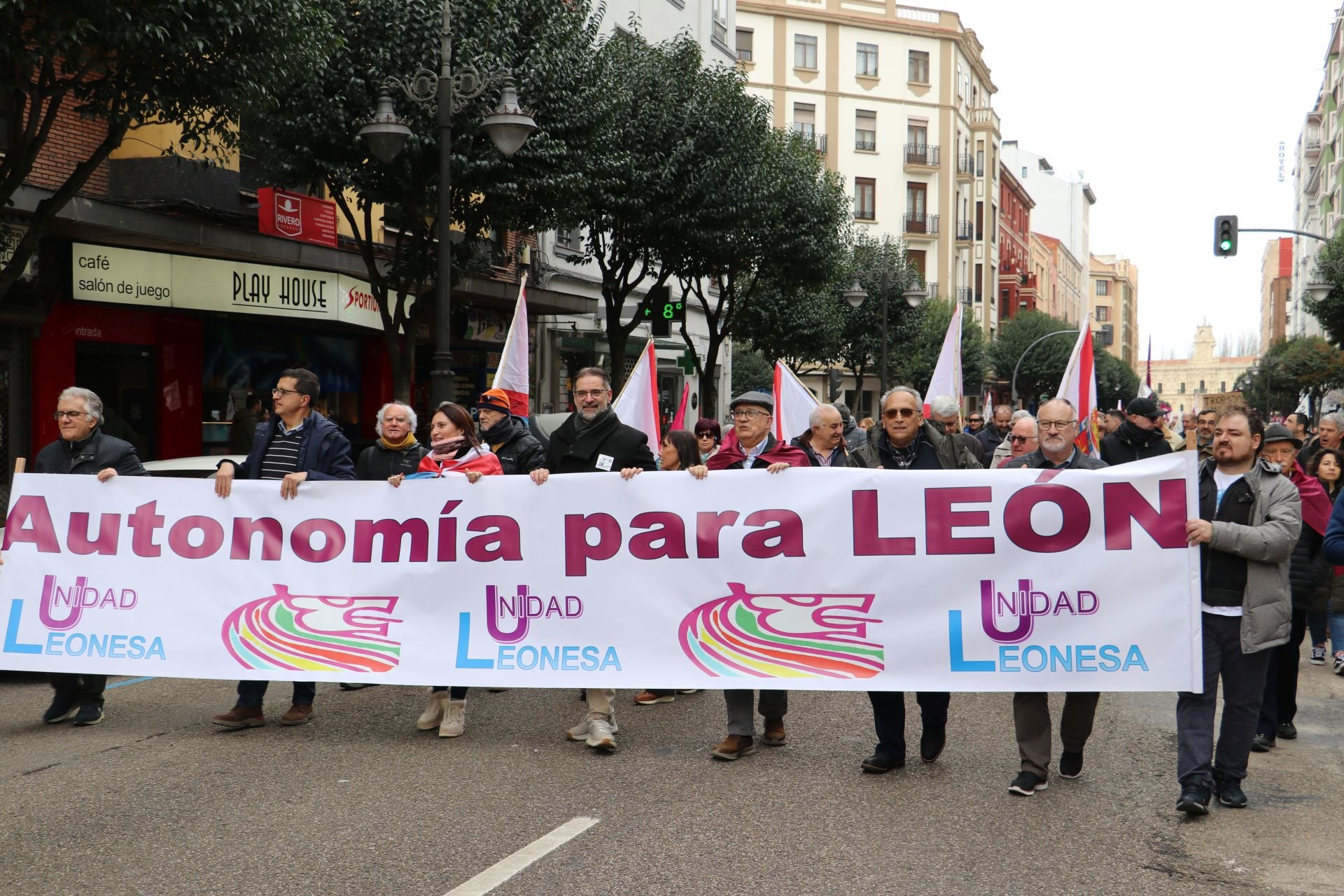 Las imágenes de la manifestación del 16-F en León