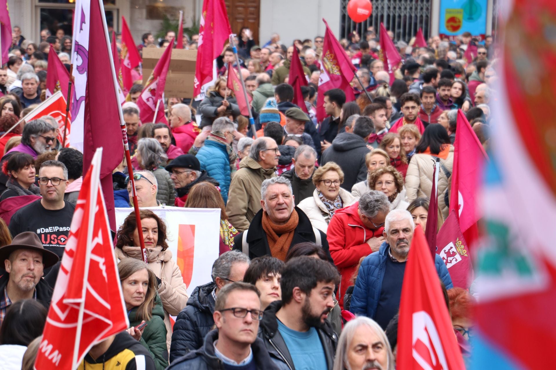 Las imágenes de la manifestación del 16-F en León