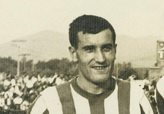 Imagen de Benjamín Gutiérrez en su etapa como jugador de la SD Ponferradina.