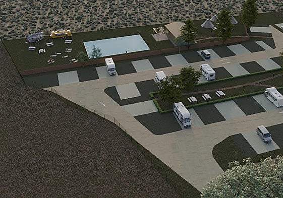 Parking de autocaravanas de Santa María del Páramo.