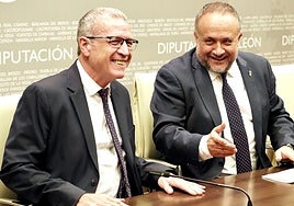 El presidente de la Diputación, Gerardo Álvarez Courel, se reúne con el secretario general para el Reto Demográfico, Francesc Boya.