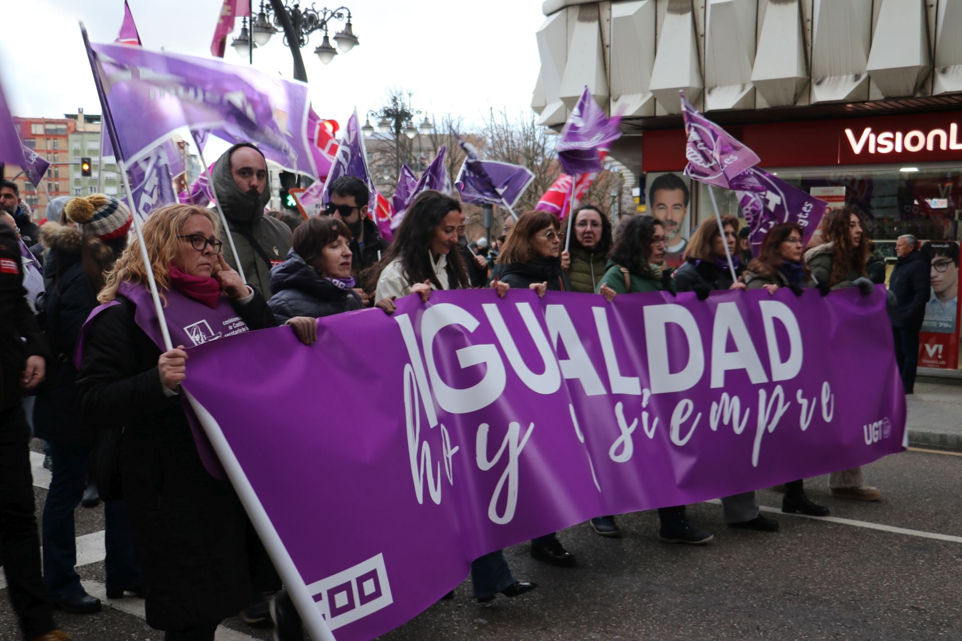 Las imágenes de la segunda manifestación por el 8M en León