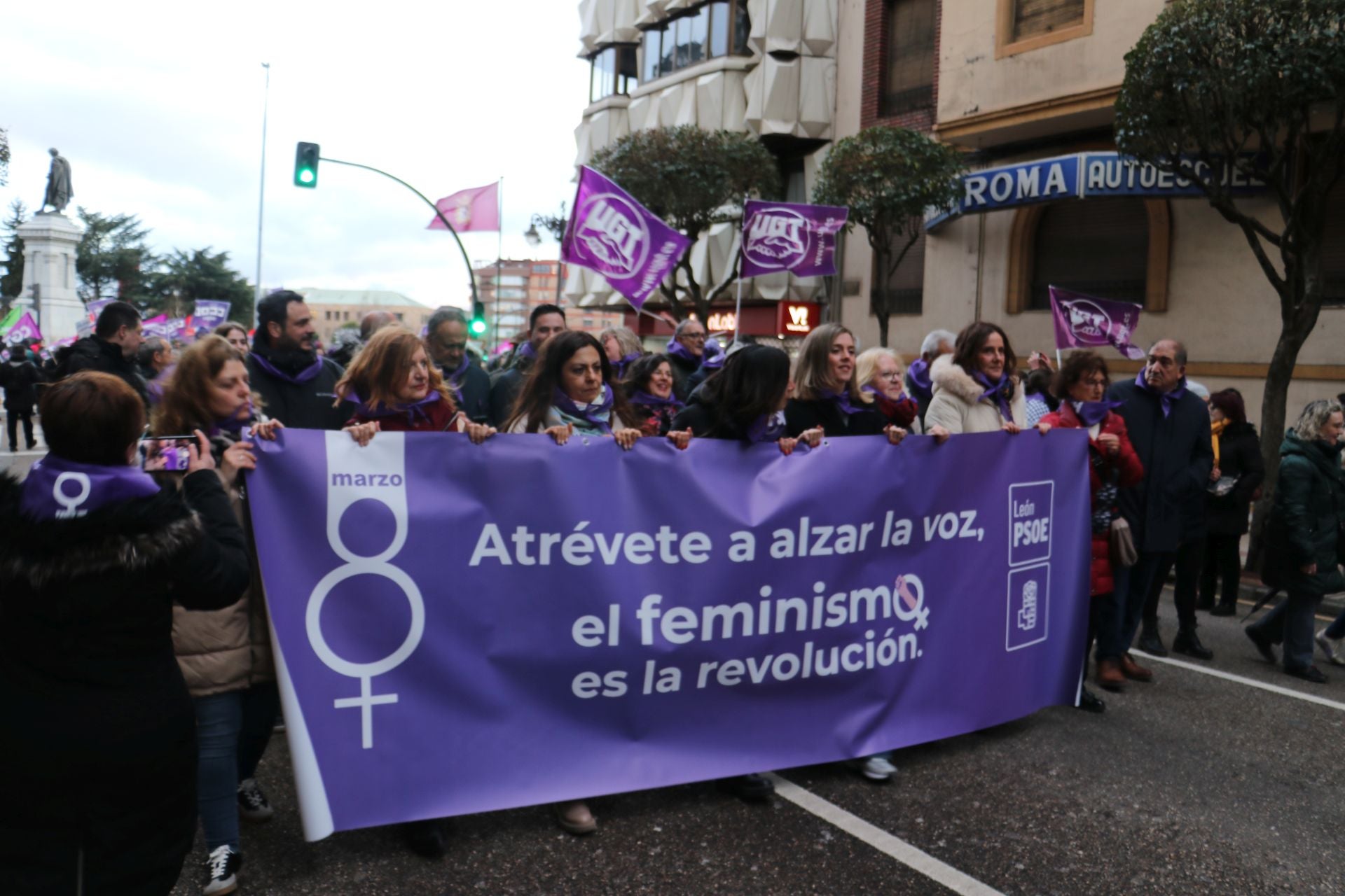 Las imágenes de la segunda manifestación por el 8M en León