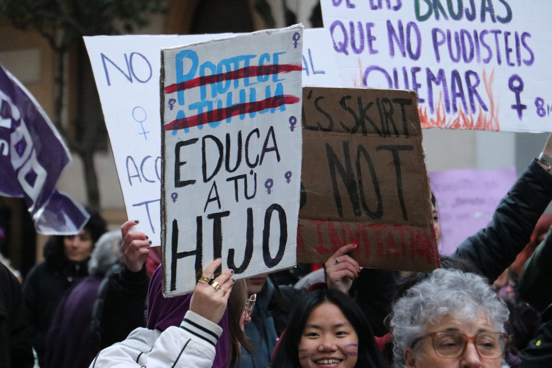 Las imágenes de la segunda manifestación por el 8M en León