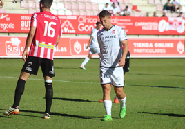 Manu Justo, en el partido ante el Zamora CF