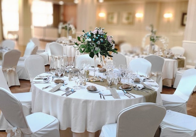 Salón de bodas del Hotel Infantas de León