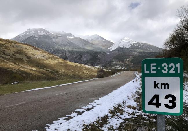 Nieve en la LE-321.