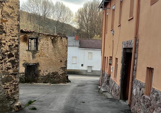 Imagen de las calles de Villaceid, una de las localidades más frías.