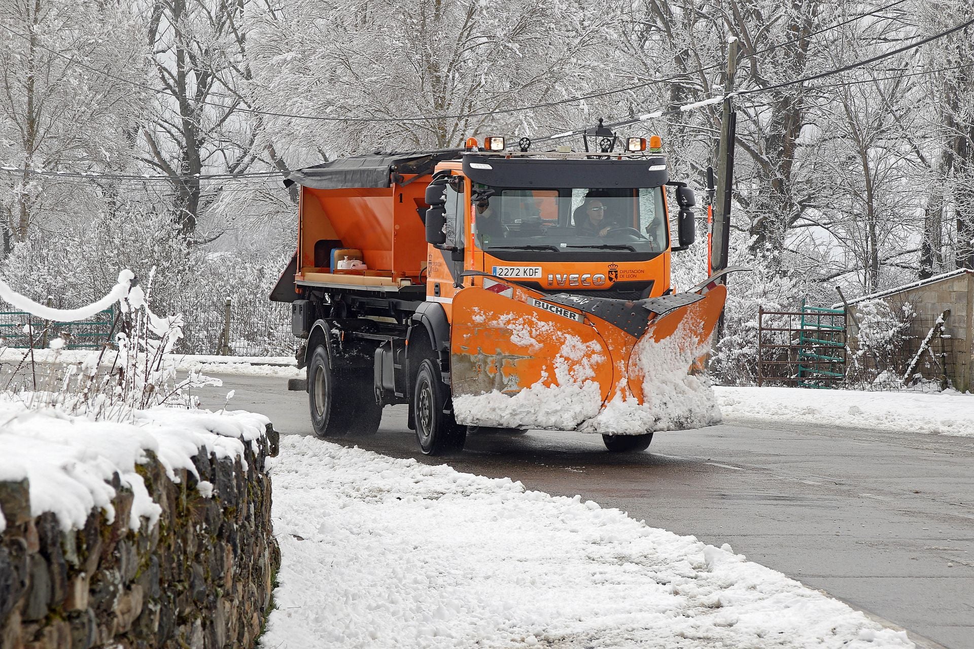 Martinho empieza con alerta por viento en León, para seguir con lluvia, frío y nieve