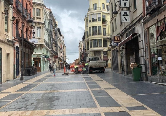 Actuación en la calle Ancha en 2020.