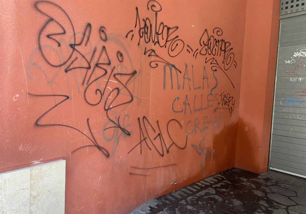 Imagen principal - El PP tira de ironía: «Leoneses y visitantes podrán disfrutar de un casco histórico lleno de pintadas»