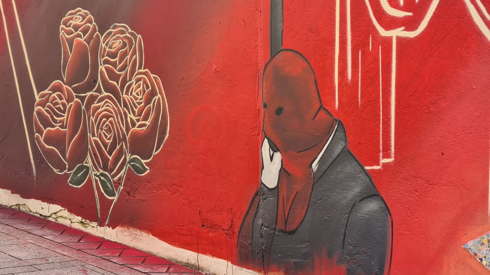Así es el mural de la Redención en la cuesta de las Carbajalas