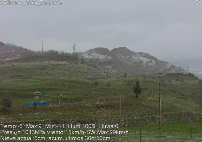 Nieve en Babia.