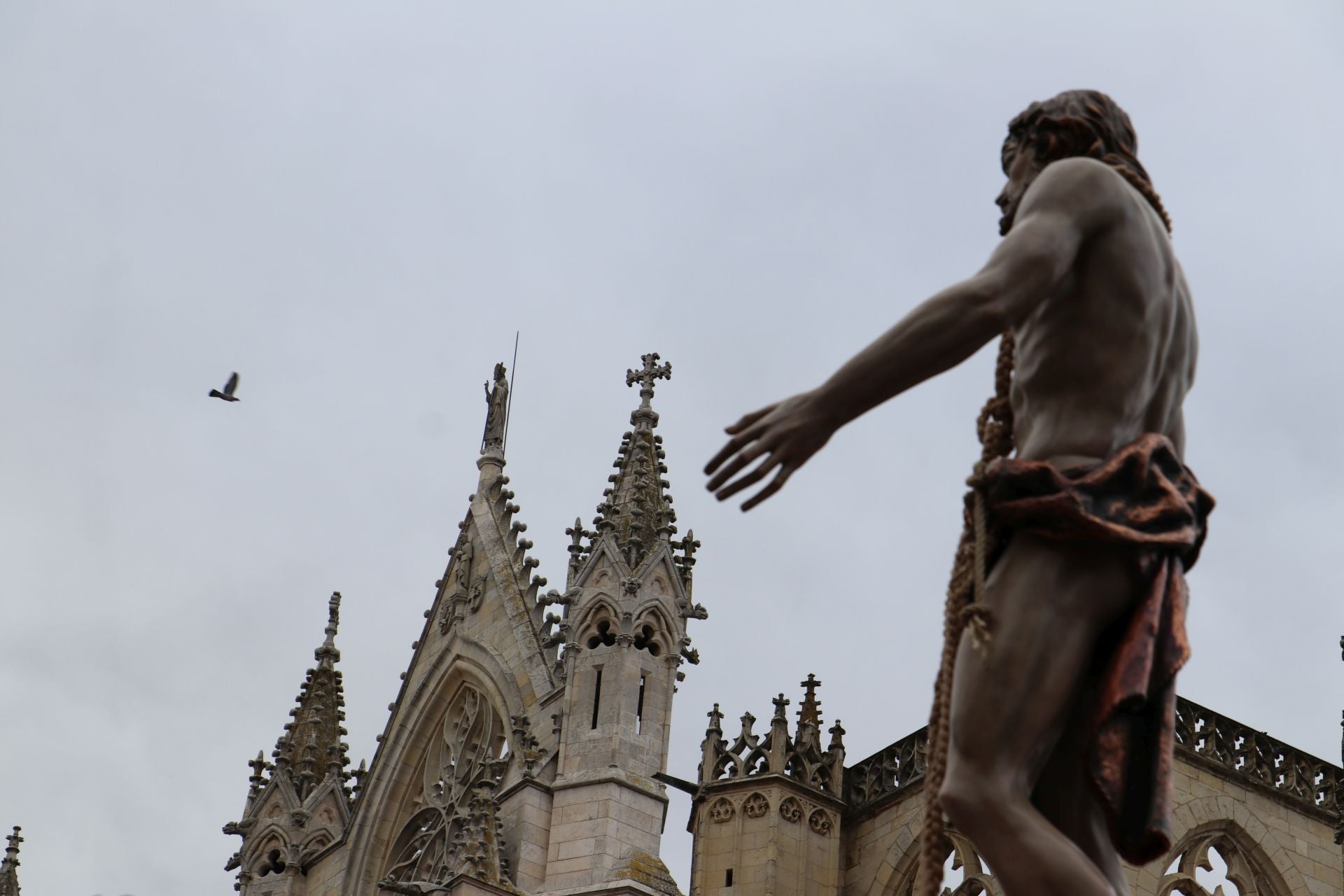 Las imágenes de la Procesión de la Despedida en León