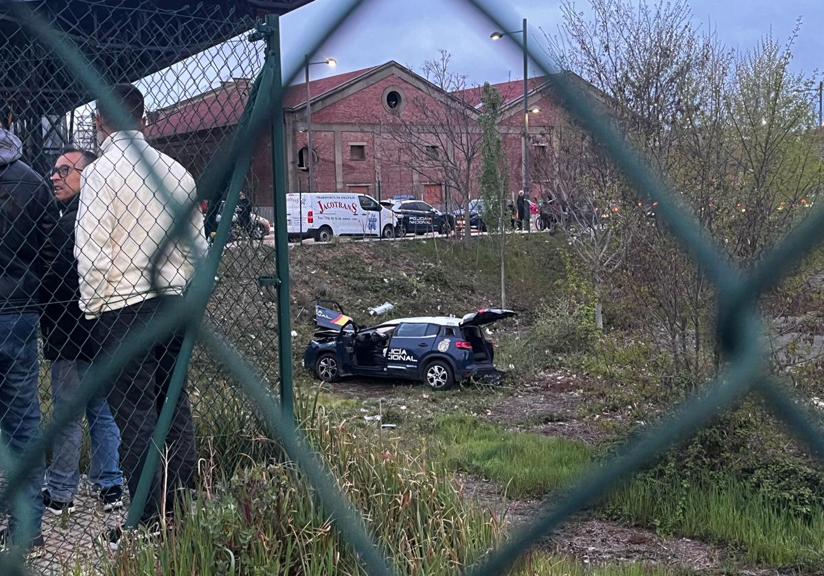 Imagen del vehículo accidentado.