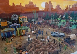 Maqueta de playmobil