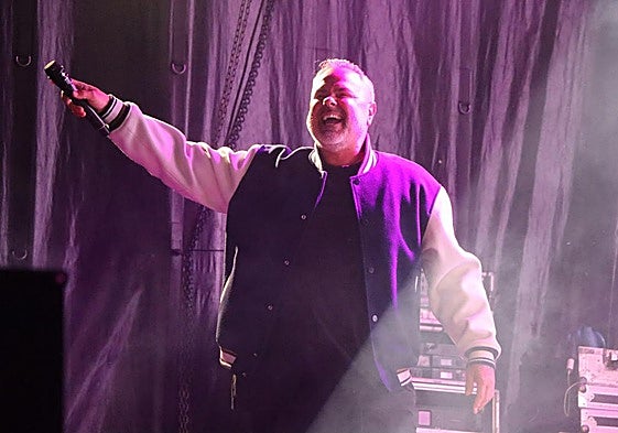 Juan Magán durante su concierto en León.