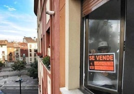 Imagen de archivo de una vivienda en venta en León.