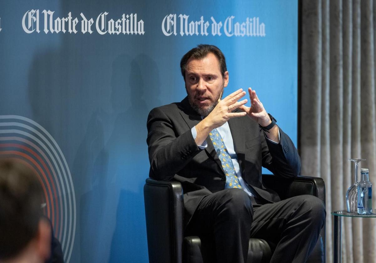 El ministro Óscar Puente en el foro organizado por El Norte de Castilla