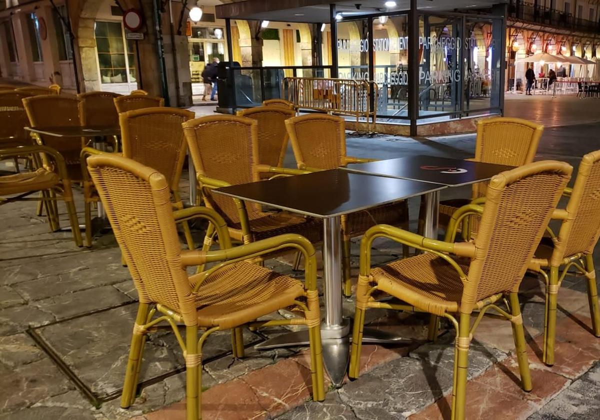 Imagen de archivo de una terraza.