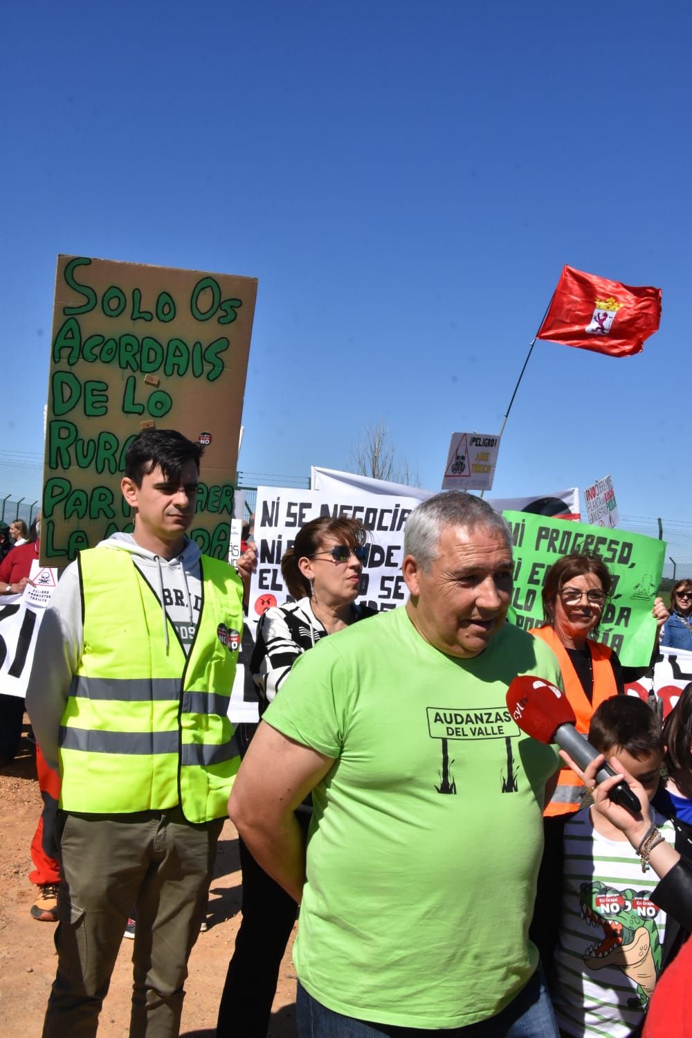 Protesta contra un proyecto para instalar una planta de biogás