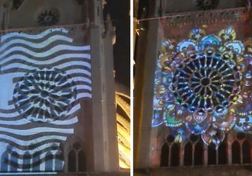 Las proyecciones sobre el pórtico de la Catedral de León tienen fecha de inicio