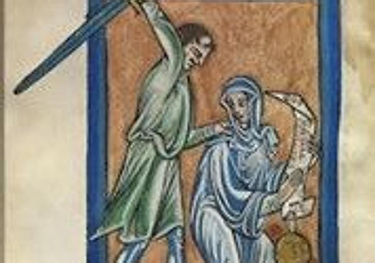 Imagen del asesinato en el Libro de las Estampas.