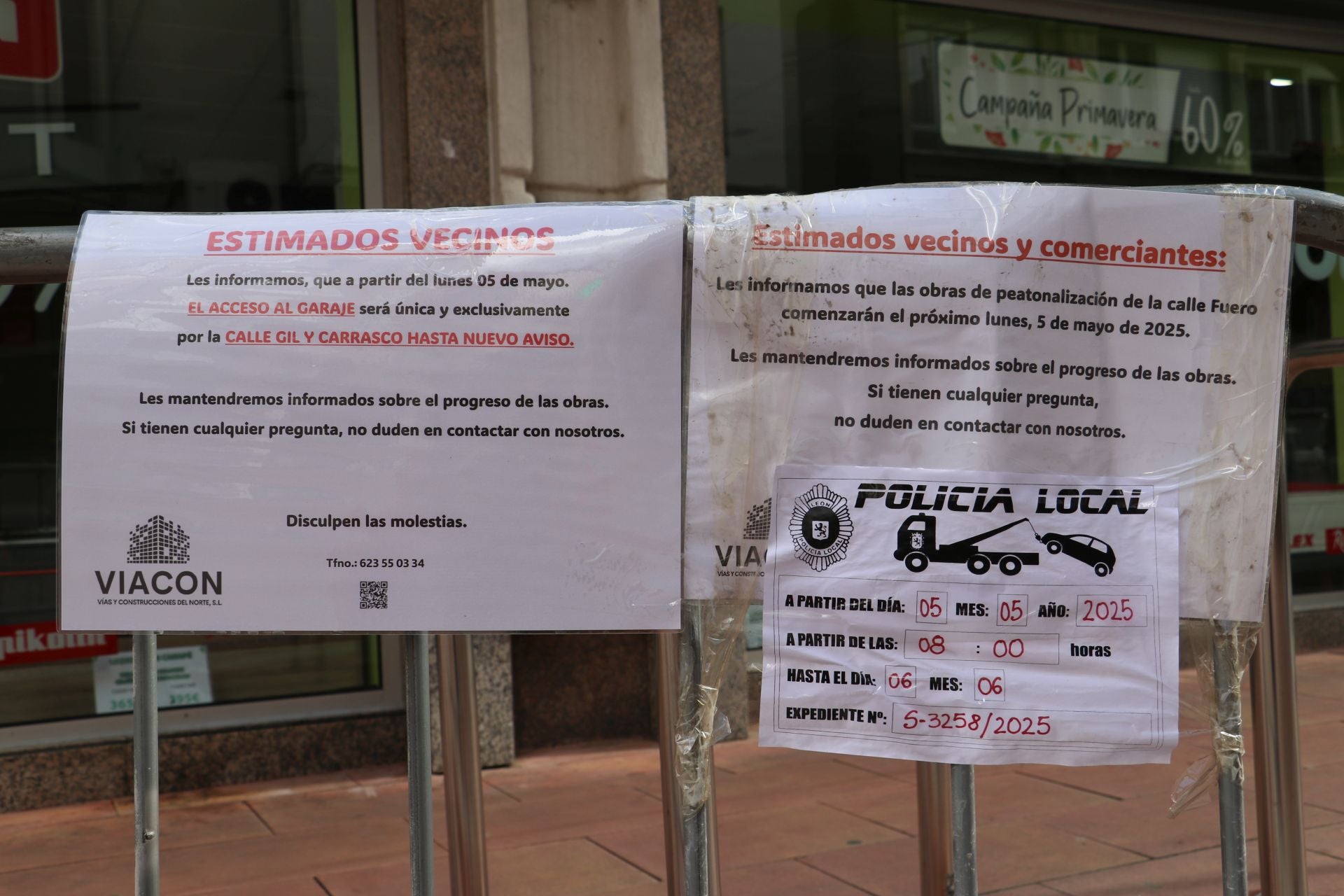 La calle Fuero se prepara para las obras de peatonalización