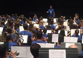 Imagen de archivo de un concierto de una banda de música.