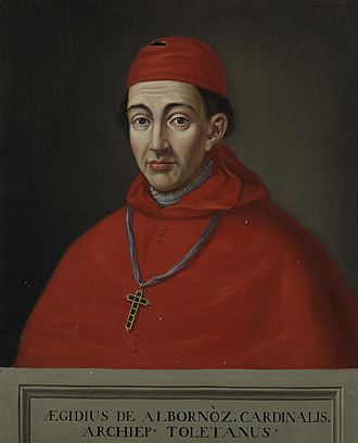 El cardenal Gil Álvarez de Albornoz