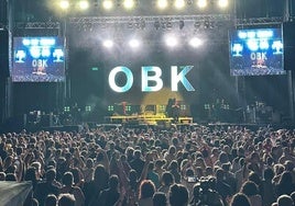 Imagen de un concierto de OBK en León.
