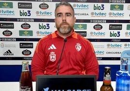 Javi Rey, entrenador de la Deportiva.