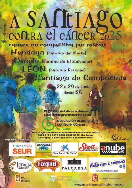 Cartel promocional 'A Santiago contra el cáncer'