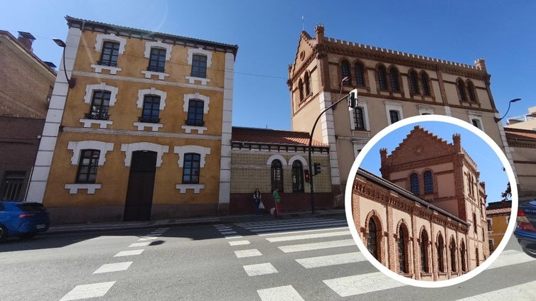 Fachada del edificio Araú en Trobajo del Camino.