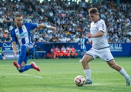 Novoa y Manu Justo, en una acción del encuentro.
